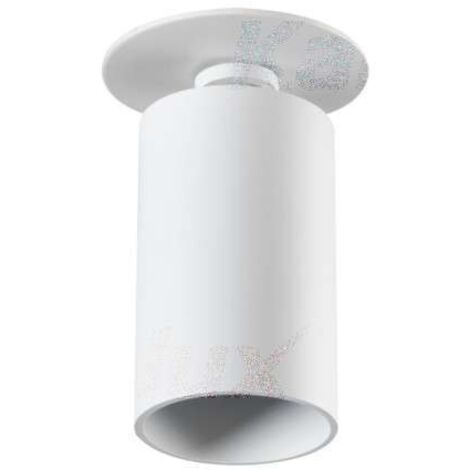 Kanlux – Spot encastrable aluminium blanc GU10 – Orientable 340° – IP20 – 10W – Installation facile pour faux plafonds – Compatible ampoules GU10