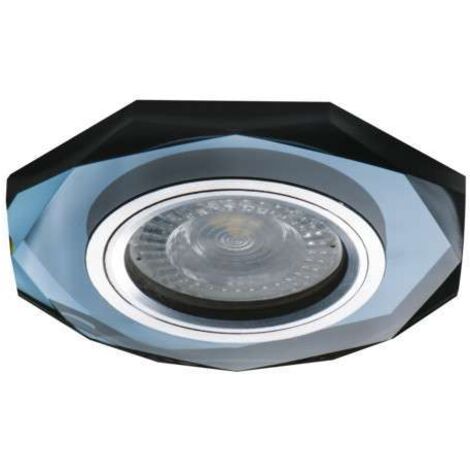 Kanlux – Spot encastrable plafond noir en verre Ø60-65mm – Installation rapide – IP20 – Compatible GU10 MR16 – Design moderne pour intérieur