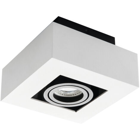Kanlux STOBI DLP spot quadrato orientabile GU10 25W bianco