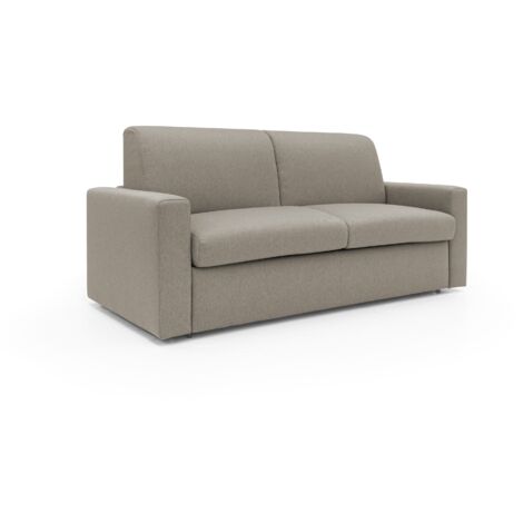 Kansas Sofá cama convertible H20 cm en tela impermeable 172 cm (mat. 120x197) Taupe