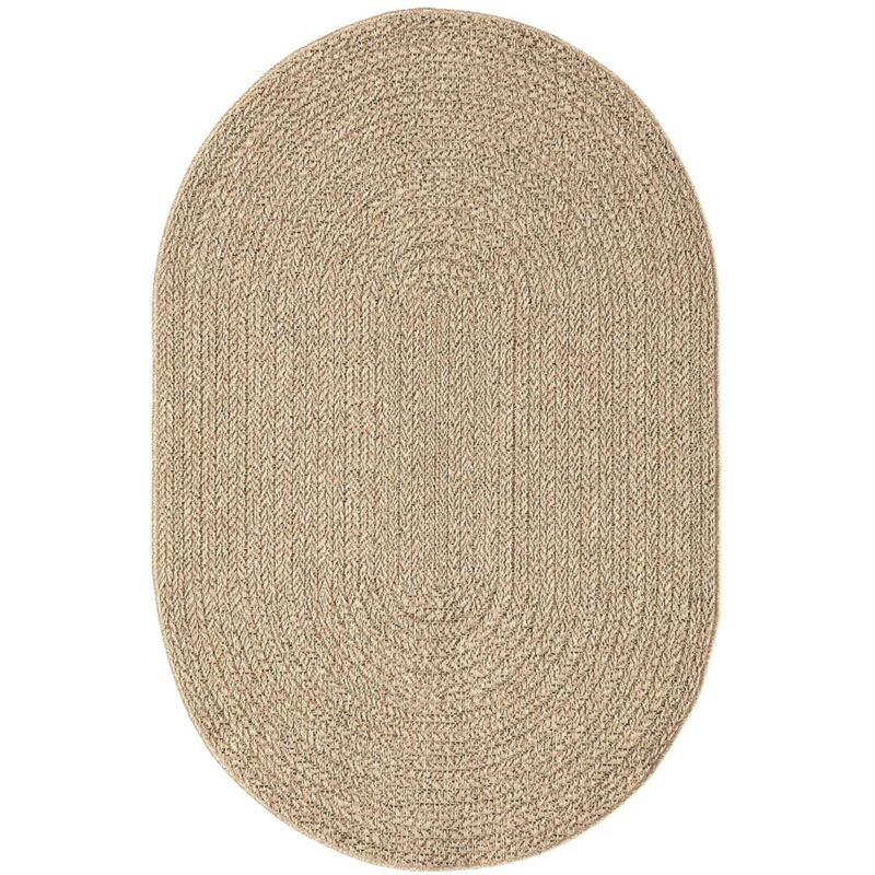 The Carpet - Kansas tapis intérieur extérieur jute naturel, 140 x 200oval cm