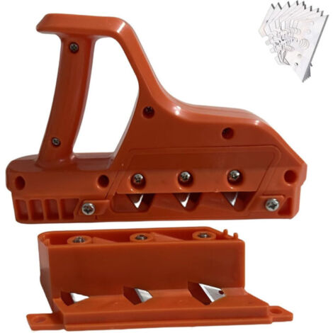 Kantenfräser für Gipskartonplatten, Gipskartonhobel, Handhobel für Gipskartonplatten, Gipskarton-Fasenhobel mit 45°- und 60°-Kanten, Gipskarton-Fasenschneider