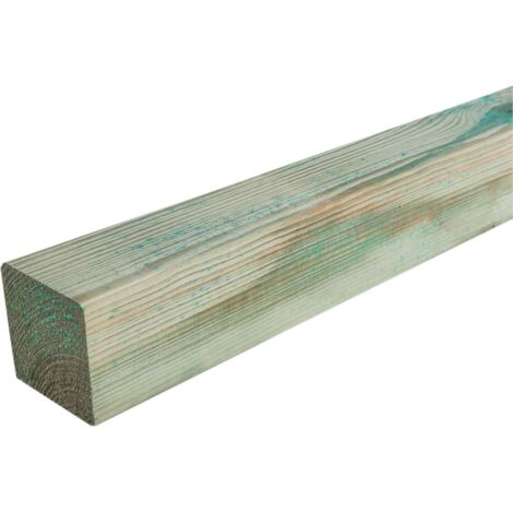 Kantholzpfosten 120 cm, 70 x 70 mm, kesseldruckimprägniert Holzpfosten