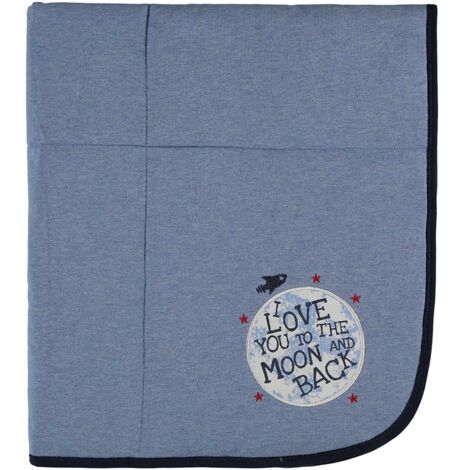 Kanz blaue Babydecke