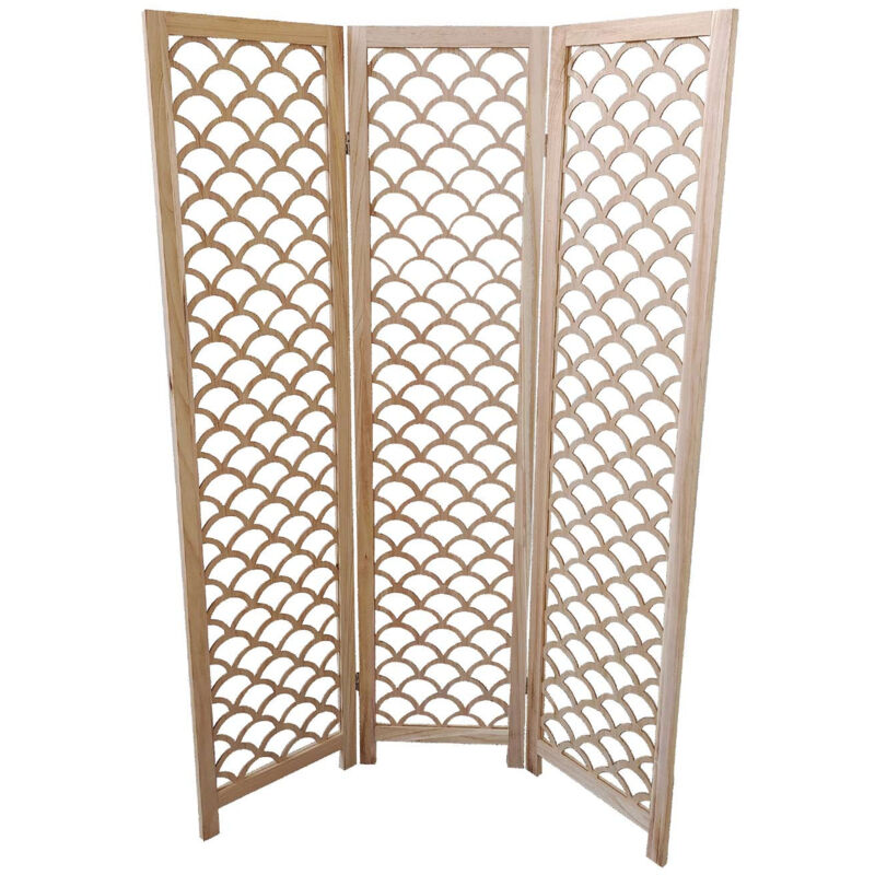 Paravent en bois Kapalua 2x120x170cm 7house