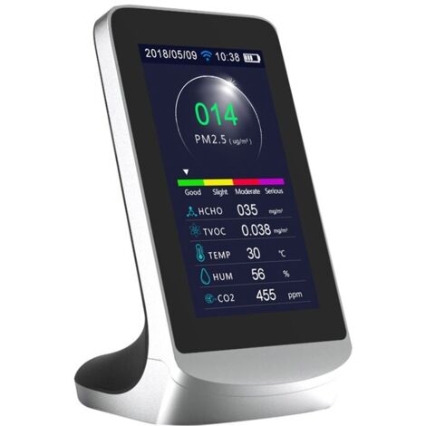 KAPM80 Détecteur de qualité de l'air multifonctions avec écran LCD