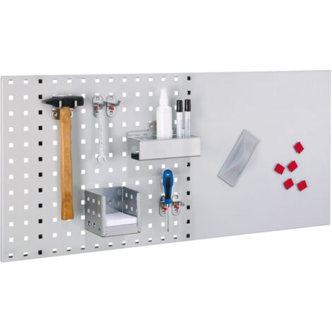 Kappes LogoChart® Lager Set 4 1x Lochplatte 1000x450mm 1x Zubehörsortiment 16-teilig Alufarben