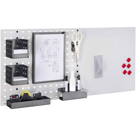 Kappes LogoChart® Office Set 2 1x Lochplatte 1000x450mm 1x Zubehörsortiment 14-teilig Anthrazitgrau RAL 7016