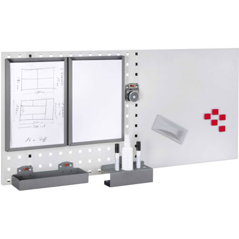 Kappes LogoChart® Office Set 4 1x Lochplatte 1000x450mm 1x Zubehörsortiment 14-teilig Anthrazitgrau RAL 7016