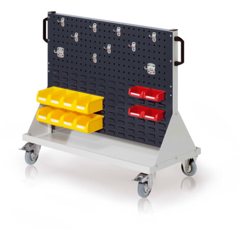 Kappes RasterMobil® Größe 2 - 1000x890x500mm - 2x Lochplatte und 2x Schlitzplatte 26-teilig - anthrazitgrau