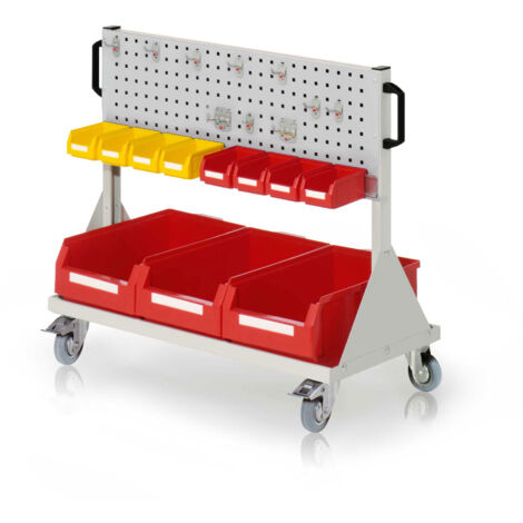 Kappes RasterMobil® Größe 2 - 1000x890x500mm - 2x Lochplatten - 24-teilig - lichtgrau