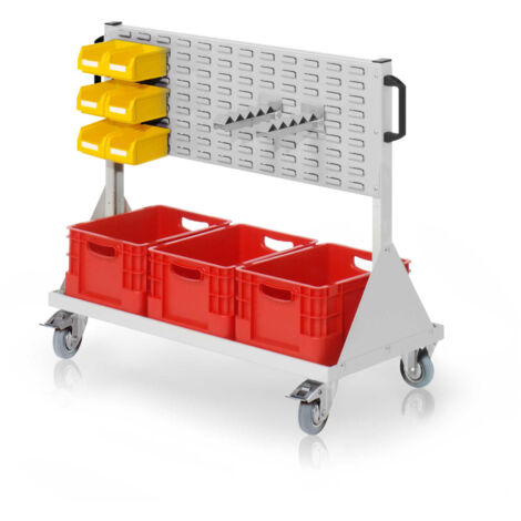 Kappes RasterMobil® Größe 2 - 1000x890x500mm - 2x Schlitzplatten - 13-teilig - lichtgrau