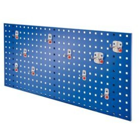 Kappes ®RasterPlan by ABAX Einsteigerset 1 1x Lochplatte 1000x450mm 1x Werkzeughaltersortiment 10-teilig Enzianblau RAL 5010