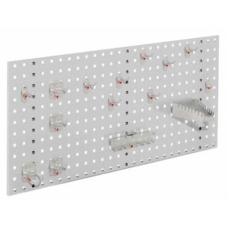 Kappes ®RasterPlan Einsteigerset 1 1x Lochplatte 1000x450mm 1x Werkzeughaltersortiment 15-teilig Lichtgrau RAL 7035