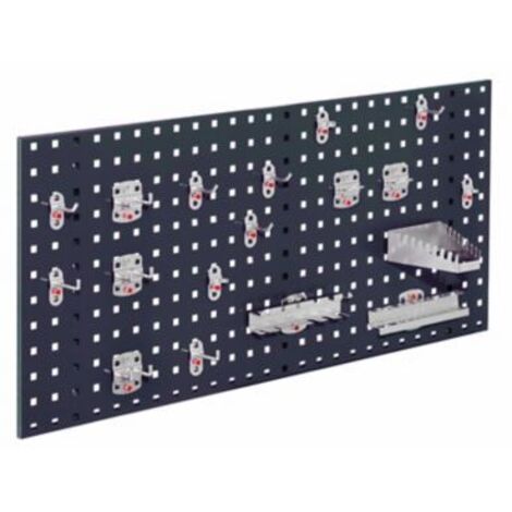 Kappes ®RasterPlan Einsteigerset 6 1x Lochplatte 1000x450mm 1x Werkzeughaltersortiment 18-teilig Anthrazitgrau RAL 7016