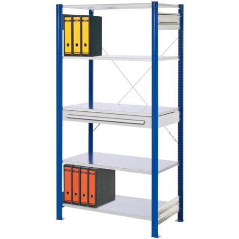 Kappes ®RasterPlan Steckregale 2000x1000x500mm Modell 1 enzianblau