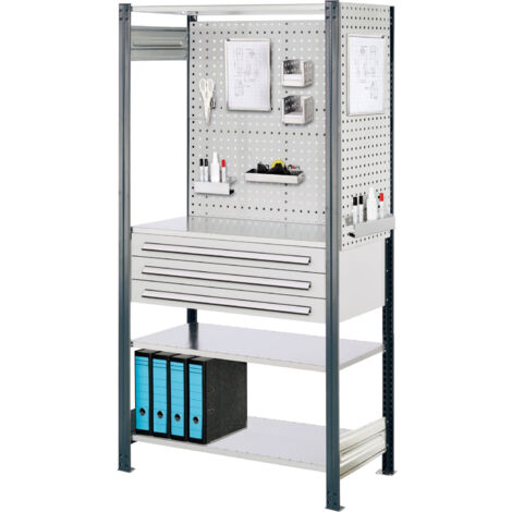 Kappes ®RasterPlan Steckregale 2000x1000x500mm Modell 4 anthrazitgrau