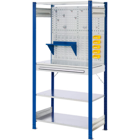 Kappes ®RasterPlan Steckregale 2000x1000x500mm Modell 5 enzianblau