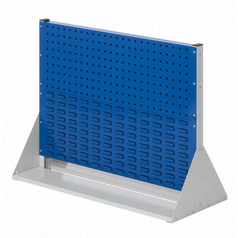 Kappes ®RasterPlan Stellwände doppelseitig Größe 2 - 2x Lochplatten 2x Schlitzplatten Enzianblau RAL 5010