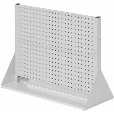 Kappes ®RasterPlan Stellwände doppelseitig Größe 2 - 4x Lochplatten Lichtgrau RAL 7035