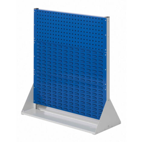 Kappes ®RasterPlan Stellwände doppelseitig Größe 3 - 2x Lochplatten 4x Schlitzplatten Enzianblau RAL 5010