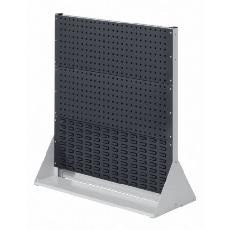 Kappes ®RasterPlan Stellwände doppelseitig Größe 3 - 4x Lochplatten 2x Schlitzplatten Anthrazitgrau RAL 7016
