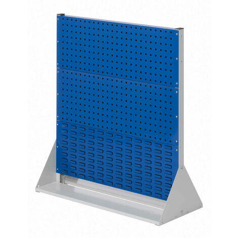 Kappes ®RasterPlan Stellwände doppelseitig Größe 3 - 4x Lochplatten 2x Schlitzplatten Enzianblau RAL 5010