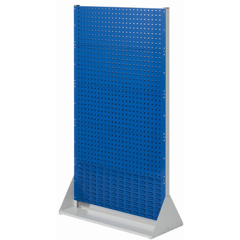 Kappes ®RasterPlan Stellwände doppelseitig Größe 5 - 8x Lochplatten 2x Schlitzplatten Enzianblau RAL 5010