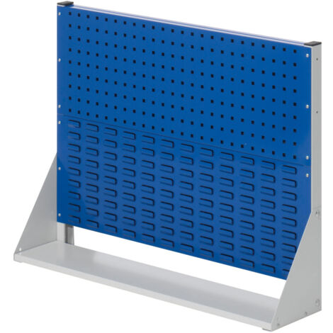 Kappes ®RasterPlan Stellwände einseitig Größe 2 - 1x Lochplatte 1x Schlitzplatte Enzianblau RAL 5010