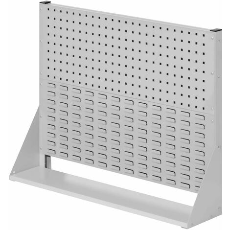 Kappes ®RasterPlan Stellwände einseitig Größe 2 - 1x Lochplatte 1x Schlitzplatte Lichtgrau RAL 7035