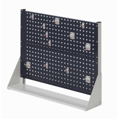 Kappes ®RasterPlan Stellwände einseitig Größe 2 - 2x Lochplatten 1x Werkzeughaltersortiment 10-teilig Anthrazitgrau RAL 7016
