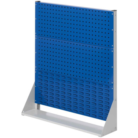 Kappes ®RasterPlan Stellwände einseitig Größe 3 - 2x Lochplatten 1x Schlitzplatte Enzianblau RAL 5010