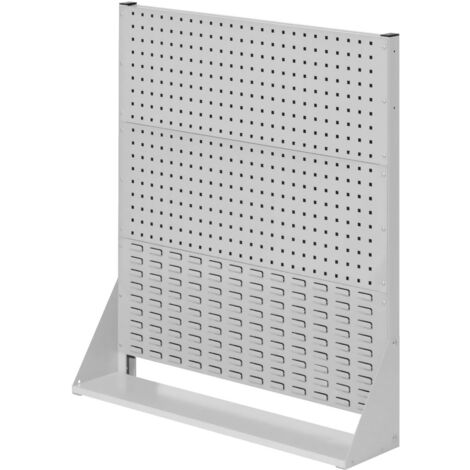 Kappes ®RasterPlan Stellwände einseitig Größe 3 - 2x Lochplatten 1x Schlitzplatte Lichtgrau RAL 7035