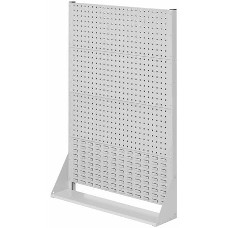 Kappes ®RasterPlan Stellwände einseitig Größe 4 - 3x Lochplatten 1x Schlitzplatte Lichtgrau RAL 7035