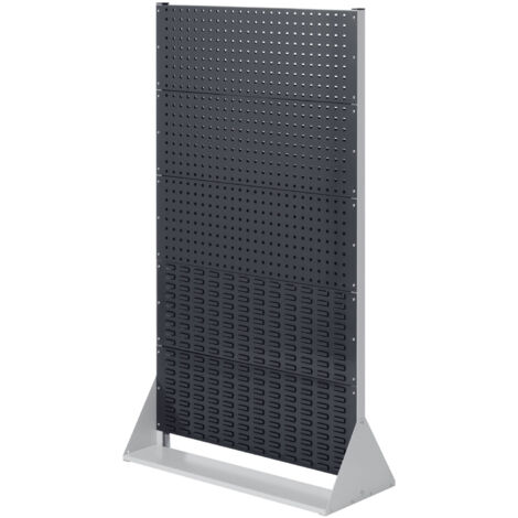 Kappes ®RasterPlan Stellwände einseitig Größe 5 - 3x Lochplatten 2x Schlitzplatten Anthrazitgrau RAL 7016
