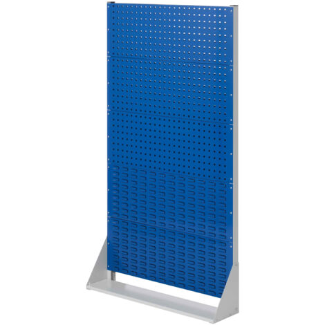 Kappes ®RasterPlan Stellwände einseitig Größe 5 - 3x Lochplatten 2x Schlitzplatten Enzianblau RAL 5010