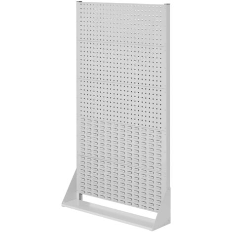Kappes ®RasterPlan Stellwände einseitig Größe 5 - 3x Lochplatten 2x Schlitzplatten Lichtgrau RAL 7035