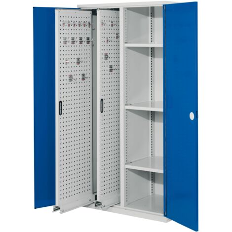 Kappes ®RasterPlan Vertikalschränke 1950x1000x600mm Modell 80 Doppelwandtüren enzianblau