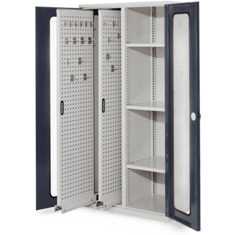 Kappes ®RasterPlan Vertikalschränke 1950x1000x600mm Modell 80 Sichtfenstertüren anthrazitgrau