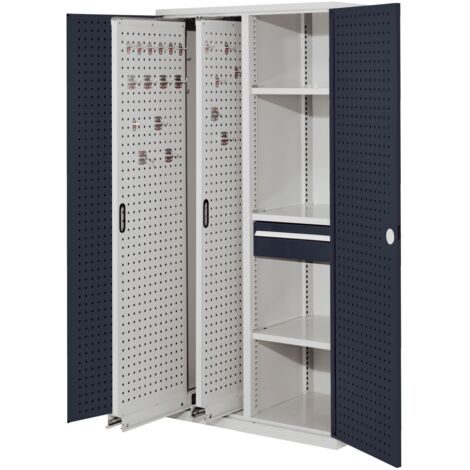 Kappes ®RasterPlan Vertikalschränke 1950x1000x600mm Modell 82 Lochplattentüren anthrazitgrau
