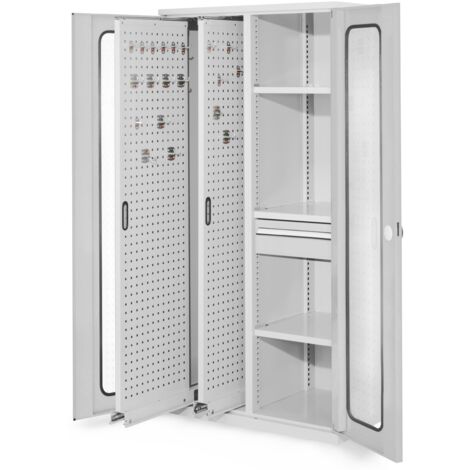 Kappes ®RasterPlan Vertikalschränke 1950x1000x600mm Modell 82 Sichtfenstertüren lichtgrau