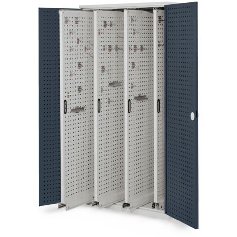Kappes ®RasterPlan Vertikalschränke 1950x1000x600mm Modell 83 Lochplattentüren anthrazitgrau