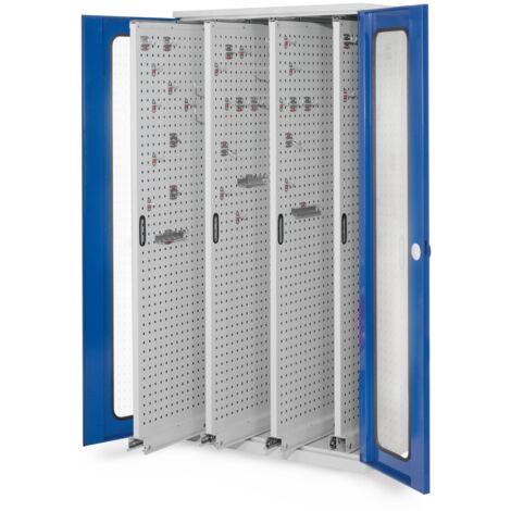 Kappes ®RasterPlan Vertikalschränke 1950x1000x600mm Modell 83 Sichtfenstertüren enzianblau