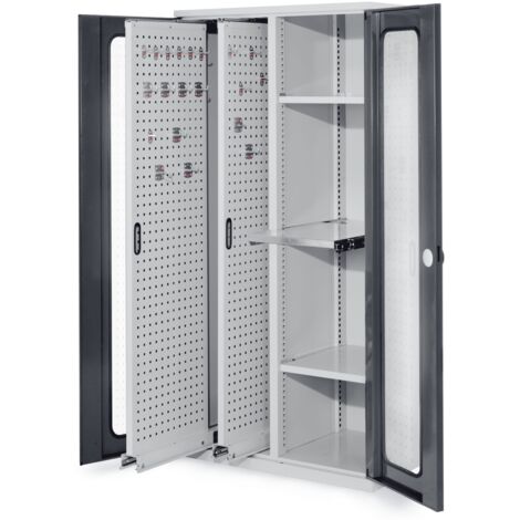 Kappes ®RasterPlan Vertikalschränke 1950x1000x600mm Modell 84 Sichtfenstertüren anthrazitgrau