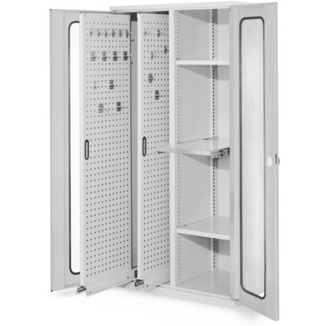 Kappes ®RasterPlan Vertikalschränke 1950x1000x600mm Modell 84 Sichtfenstertüren lichtgrau