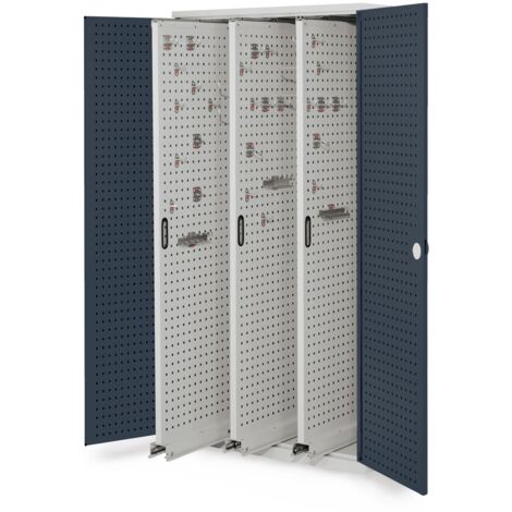 Kappes ®RasterPlan Vertikalschränke 1950x1000x600mm Modell 85 Lochplattentüren anthrazitgrau