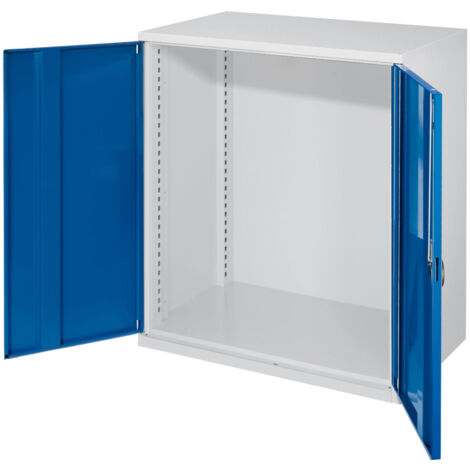 Kappes Schwerlast-Beistellschränke ohne Mitteltrennwand 1110x1000x600mm Modell 60 Vollblechtüren enzianblau
