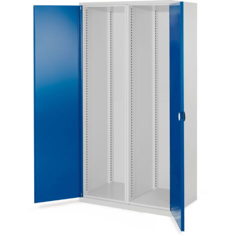 Kappes Schwerlastschränke mit Mitteltrennwand 1950x1000x600mm Doppelwandtüren Modell 50 enzianblau