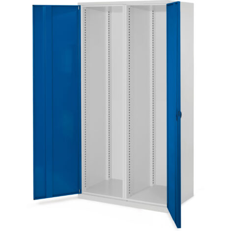 Kappes Schwerlastschränke mit Mitteltrennwand 1950x1000x600mm Vollblechtüren Modell 50 enzianblau