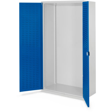 Kappes Schwerlastschränke ohne Mitteltrennwand 1950x1000x600mm Modell 40 Schlitzplattentüren enzianblau